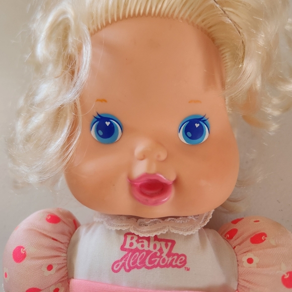 Vintage 1991 Kenner Baby All Gone Baby Doll Original Pink 1990s Toy - Picture 2 of 7